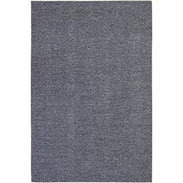 Imagem de Tapetes São Carlos – Tapete Itapua Master N Prata| Liso em Poliéster c/Fios Curtos e Base Antiderrapante | Lavável e Ideal p/Sala Moderna | 0,7cm x 2m x 3m