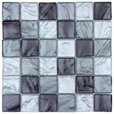 Imagem de Pastilha de Vidro Junsui de 30cm X 30cm Rende Glass Mosaic