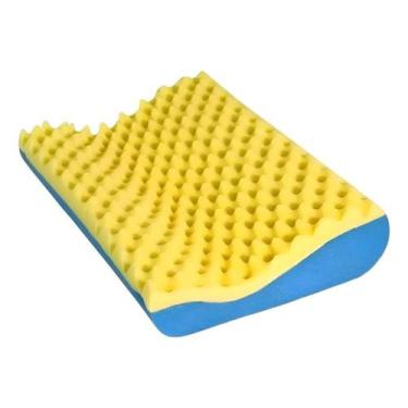 Imagem de Travesseiro Cervical Ortopédico Casca De Ovo Massageador Anatômico Col