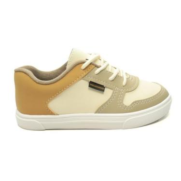 Imagem de Tênis Infantil Menino Molekinho Casual, Off, White, 24