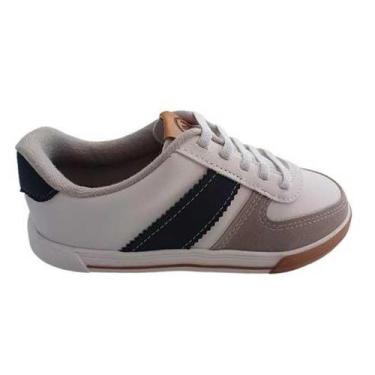 Imagem de Tênis Infantil Menino Molekinho Casual, Branco, 32