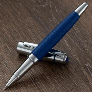 Imagem de atokiss Caneta esferográfica para homens e mulheres, luxuosa, couro metálico, canetas executivas, uso em casa, escritório, com refis de tinta preta, 0,5 mm (couro metálico azul)