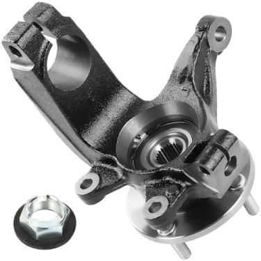 Imagem de Conjunto de junta de direção dianteira direita e cubo de rolamento de roda 698-406 compatível com Ford Focus 2006 2007 2008 2009 2010 2011, com 4 terminais, lado do passageiro