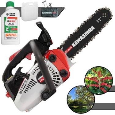 Imagem de Motosserra Profissional Kawashima Kcs 260-p à Gasolina 25,4cc Com Sabre 12 6600200 + Óleo Stihl 8017