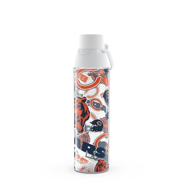 Imagem de Tervis Venture Lite NFL Chicago Bears - Copo de viagem com isolamento térmico de parede dupla feito nos EUA mantém as bebidas frias e quentes, garrafa de água de 680 g,