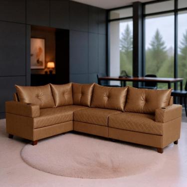 Imagem de Sofá 4 Lugares 1,77x2,57m Canto Essenza Gold Bom Pastor