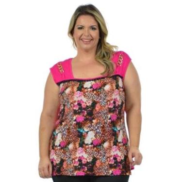 Imagem de Blusa corrente plus size fenomenal Violeta 52-Unissex