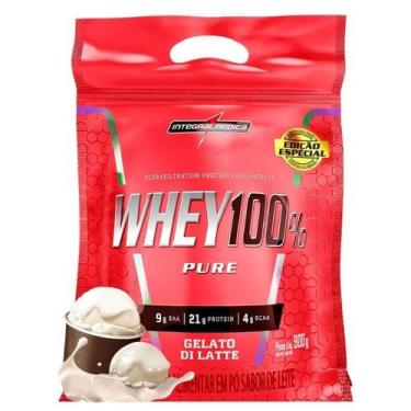 Imagem de Whey Protein 100% Pure (907g) Integralmedica, Gelato Di Latte