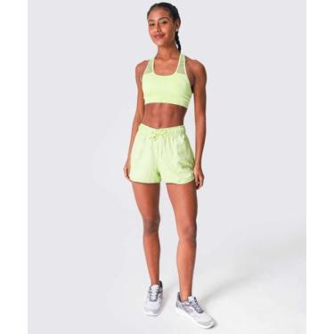Imagem de Short Feminino Fitness Amarração Marisa-83003, Verde, G