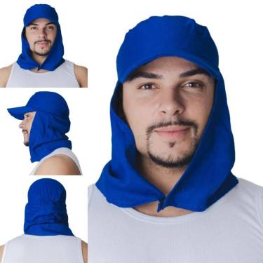 Imagem de Kit 5 Touca de Soldador Brim Árabe Com Aba Proteção Solar Maicol