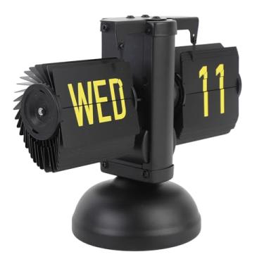 Imagem de TARSHYRY Relógio da Mesa Flip, Relógio de Mesa de Mesa Digital de Aço Inoxidável, Com Grande Número para Sala de Estar, Sala de Estudo e Escritório (Acabamento fosco)