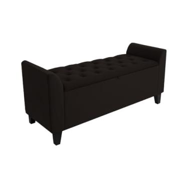 Imagem de Banco Baú Calçadeira organizador 120cm puff bau para quarto(marrom)