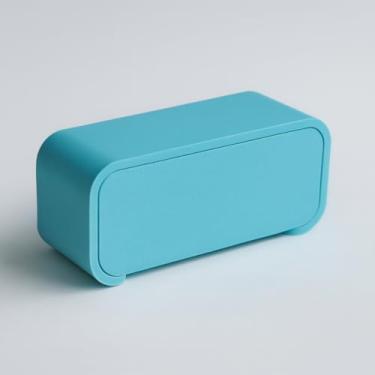 Imagem de Porta Escovas de Dentes para Banheiro com Fita Dupla Face Organizador Sem Furar Anti Derrapante para Família (AZUL,P)