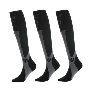 Imagem de Meias De Compressão Unissex Para Ciclismo, Corrida, Yoga, Futebol, Bas