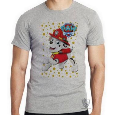 Imagem de Camiseta  Patrulha Canina Marshall Blusa criança infantil juvenil adul