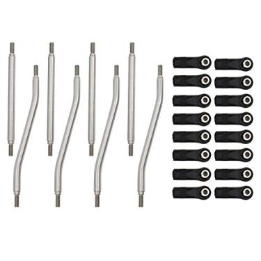 Imagem de KIMISS 8 Pçs/set RC Extremidade Da Haste de Direção de Aço Inoxidável Compatível Com Axial Capra AXI03004 Carro de Controle Remoto para Melhor Desempenho
