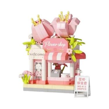 Imagem de Kit De Blocos De Montar DIY Para Meninas, Carro, Food Truck, Loja De S