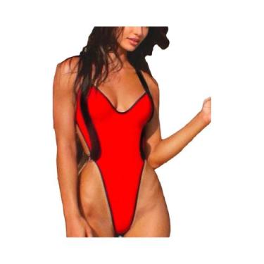 Imagem de Moda Praia Feminina De Verão, Biquíni Sem Costas Em Patchwork, Maiô De