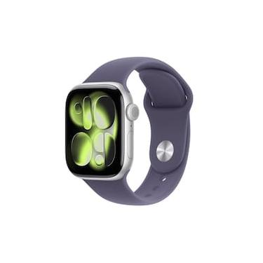 Imagem de Apple Watch Series 11 GPS 42mm Prateado Pulseira M/G Esportiva Roxo-Névoa