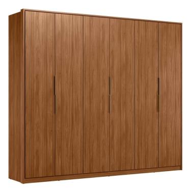Imagem de Guarda Roupa Casal 6 Portas E 6 Gavetas Atrice Nogueira Touch Demobile Nogueira Touch