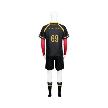 Imagem de Peruca De Cosplay Do Anime Blue Lock, Uniforme De Futebol Bordado Bast