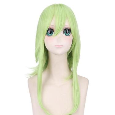 Imagem de Peruca de cosplay Gumi Anime sintética para Halloween ciana 60cm - tai