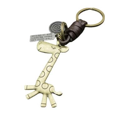 Imagem de Chaveiro Creative Giraffe Alloy Vintage Bronze para mulheres e homens 