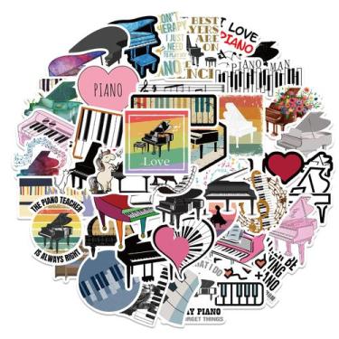 Imagem de Adesivos, música clássica, instrumento de orquestra, 52 unidades - yiw