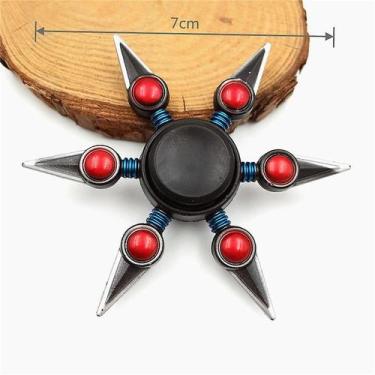 Imagem de Brinquedo Fidget Hand Spinner Finger Focus para adultos de metal color