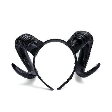 Imagem de Bandana LEEMASING Gothic Devil Horn Halloween Cosplay
