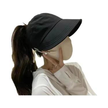Imagem de Chapéu Feminino De Verão Com Secagem Rápida E Proteção Solar, Com Másc