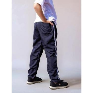 Imagem de Calça Infantil Masculina Popular Tactel Leve Uniforme Agasalho-Masculino