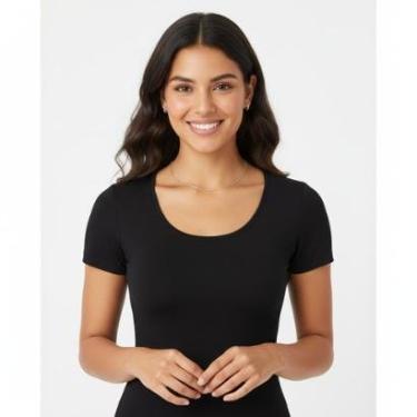 Imagem de Camiseta Feminina Segunda Pele Anágua Manga Curta-Feminino