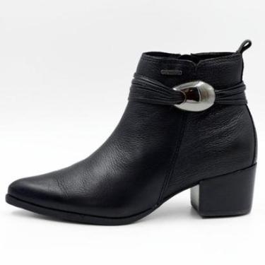 Imagem de Bota Bottero Cano Curto Salto Médio Feminina-Feminino