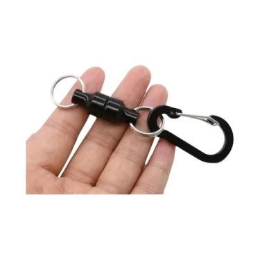 Imagem de Chaveiro Magnético Retrátil Para Pesca Com Mosca Com Rede De Liberação