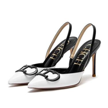 Imagem de Sapatos De Salto Alto Femininos 2025 Com Ponta Fina E Tiras, Sapatos D