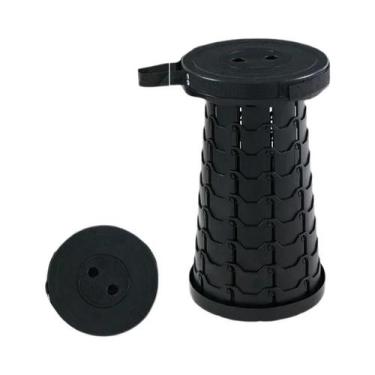 Imagem de Cadeira Telescópica Plástica Dobrável Com Altura Ajustável, Banqueta P