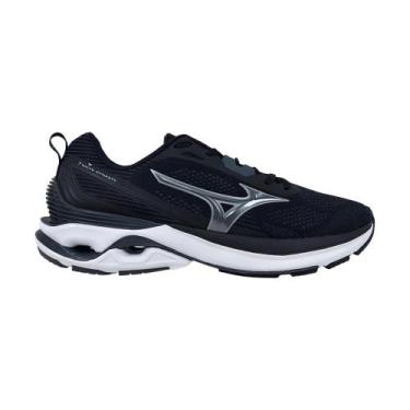 Imagem de Tênis Mizuno Wave Dynasty 7 Masculino, 39, Preto, Prata