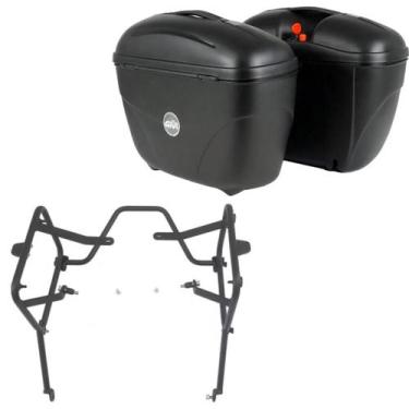 Imagem de Par Baú E21 Givi + Suporte Lateral Royal Enfield Scram 411 - Givi_e_Ch