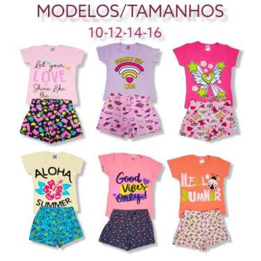 Imagem de Kit 5 Conjunto Infantil Juvenil Menina Roupa Feminina 1 A 14 - Noah co