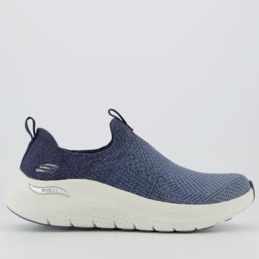 Imagem de Tênis Skechers Arch Fit 2.0 Feminino Azul e Branco, 39