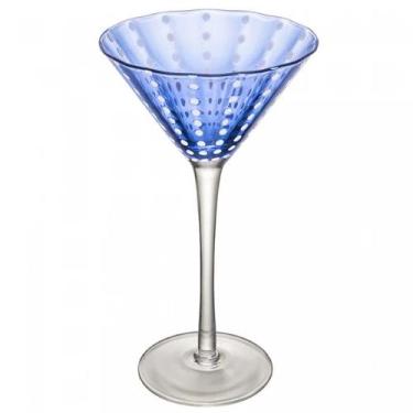 Imagem de Conjunto 2 taças de vidro para Martini Orquídea azul Wolff 220 ml