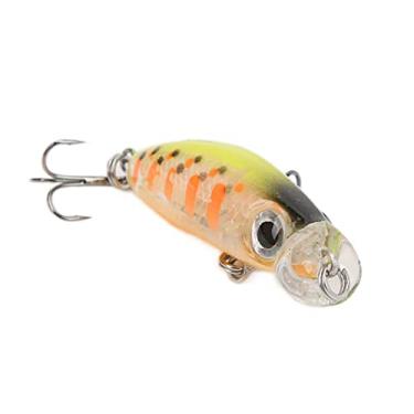Imagem de Mini isca de pesca, isca de pesca rápida Mini crankbait isca de pesca vivas cores vivas e brilhantes para robalo para lúcio para truta(3 cores)