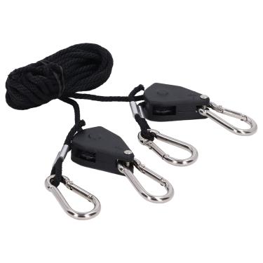 Imagem de Gancho de corda Grow Light, 2 peças, portátil, ajustável para luz LED