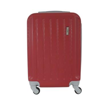 Imagem de Mala de Bordo Pequena para Viagem em ABS IKA Scorpion Cadeado Integrado Vermelha