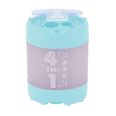 Imagem de Apontador com Deposito 4 em 1 KUM Germany Azul Pastel