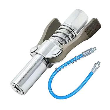 Imagem de Equipamento de encaixe de graxa de pressão acoplador braçadeira tipo bocal manual estável, bocal e mangueira de 80 cm