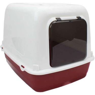 Imagem de Sanitário Ferplast Clear Cat 10 Bordô para Gatos - Bordo