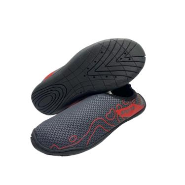 Imagem de Sapatilha Neoprene Aquatica Tênis Bike Hibrido Versátil Top Lisa Preto/Vermelho