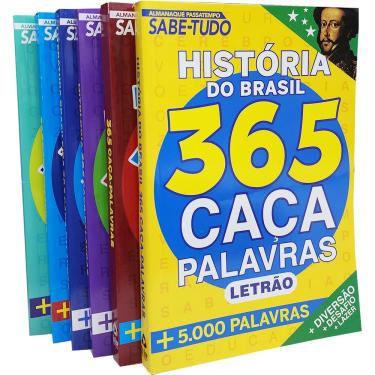 Kit 6 Livros 365 Caça Palavras + Caça Palavras Bíblico - Kit de Livros -  Magazine Luiza